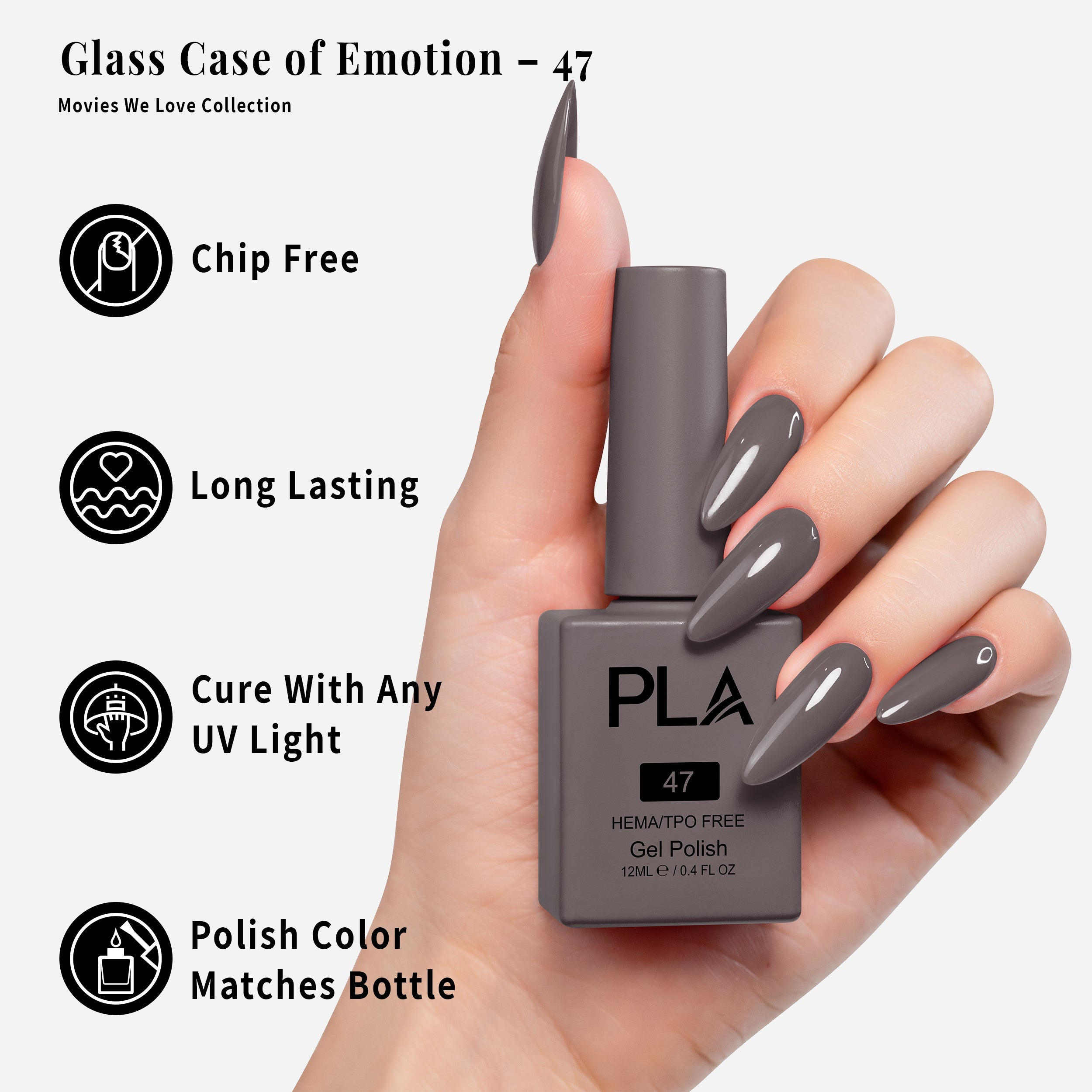 PLA Gel Polish 12ml - Glass Case of Emotion 47