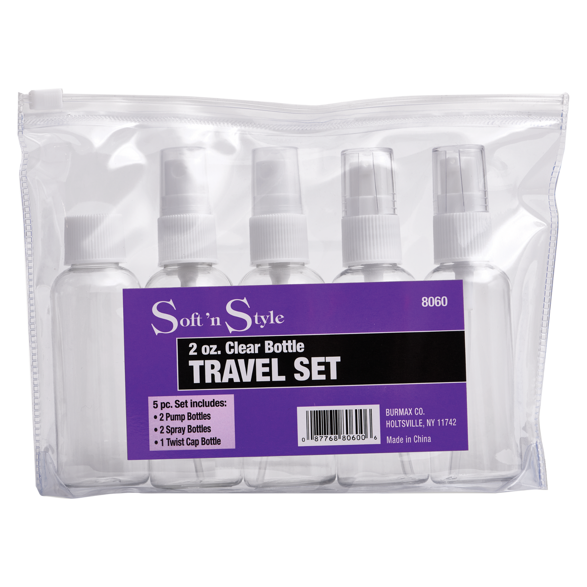 Soft N Style 5pc Travel Bottle Set (8060)