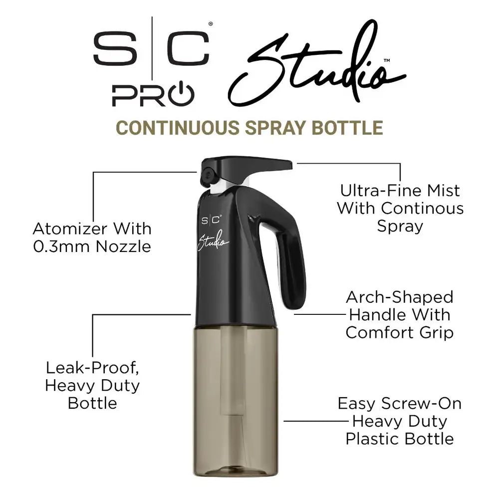 Stylecraft Pro Studio Continuous Spray Bottle 6.8oz (SC334B)
