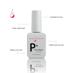 Light Elegance - P+ Flat Matte Top Coat (10ml)