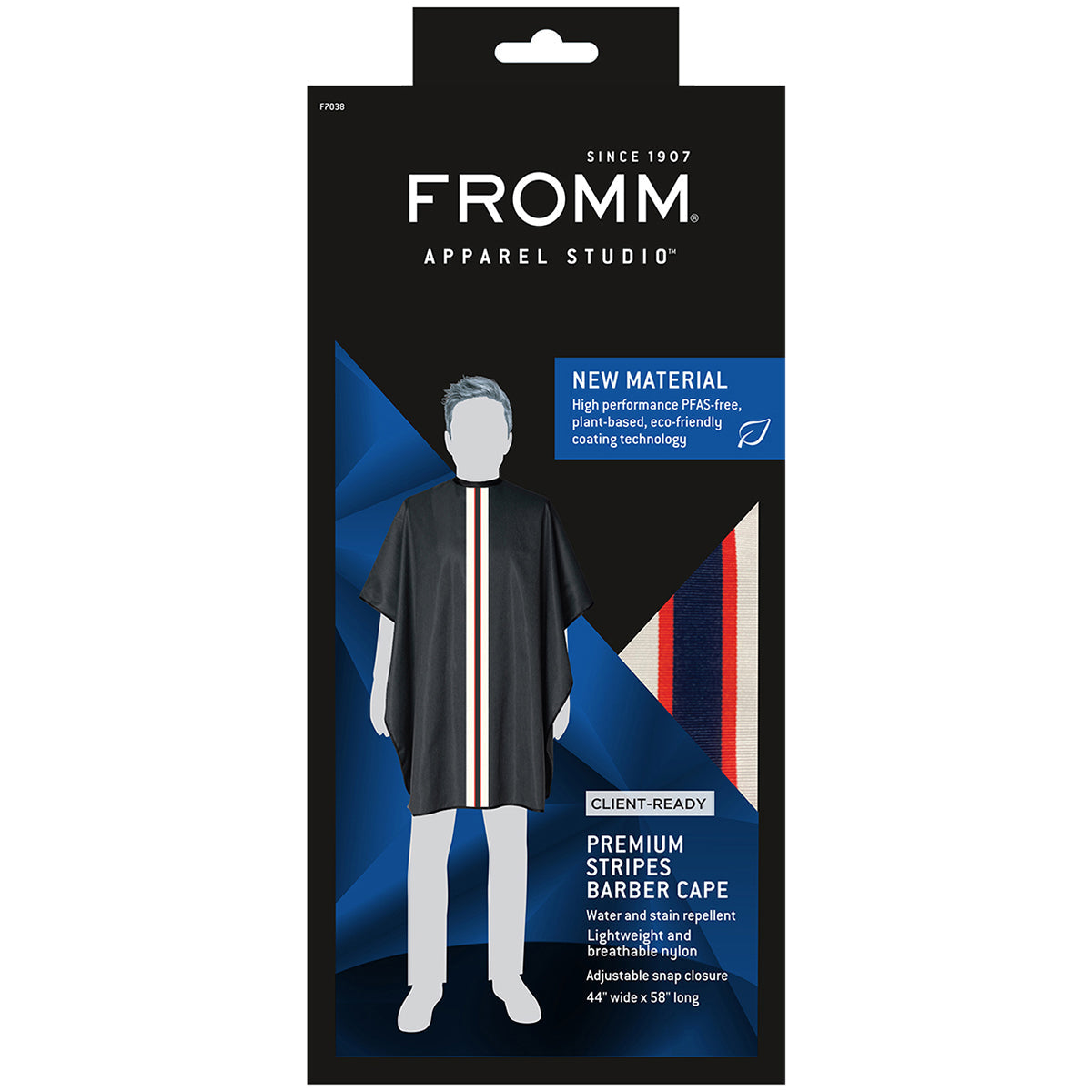 Fromm Stripes Barber Cape F7038