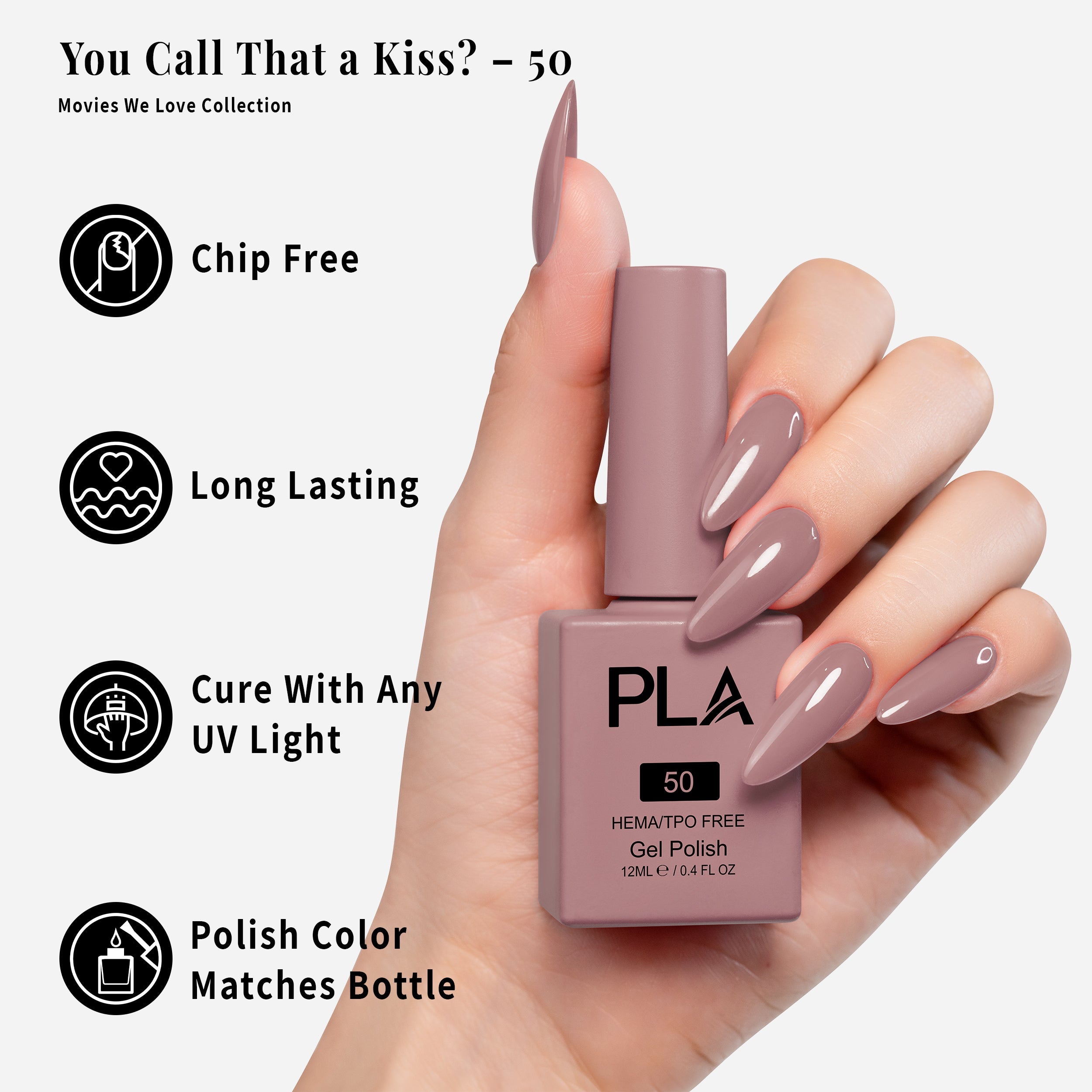 PLA Gel Polish 12ml - You Call That a Kiss? 50