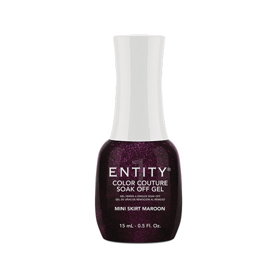 Entity Gel Polish - Mini Skirt Maroon .5oz