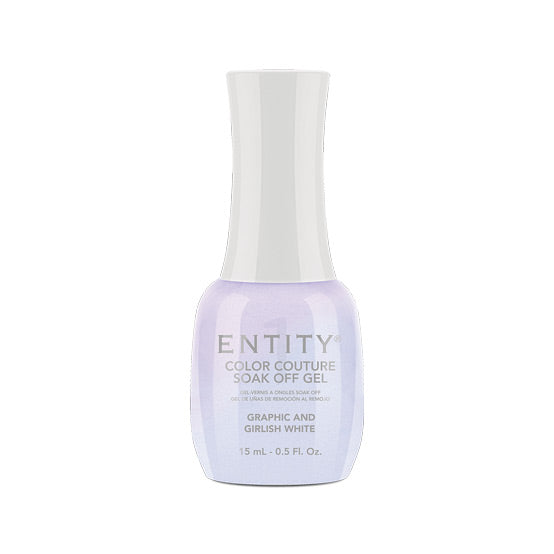 Entity Gel Polish - Graphic And Girlish White .5oz Main image