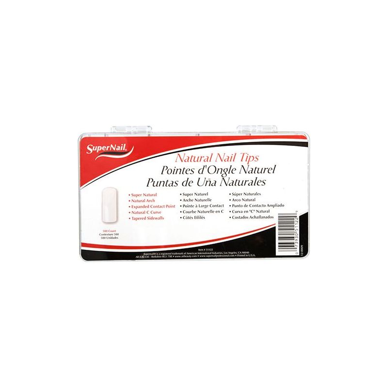 Supernail Natural Nail Tips 500pk Main image