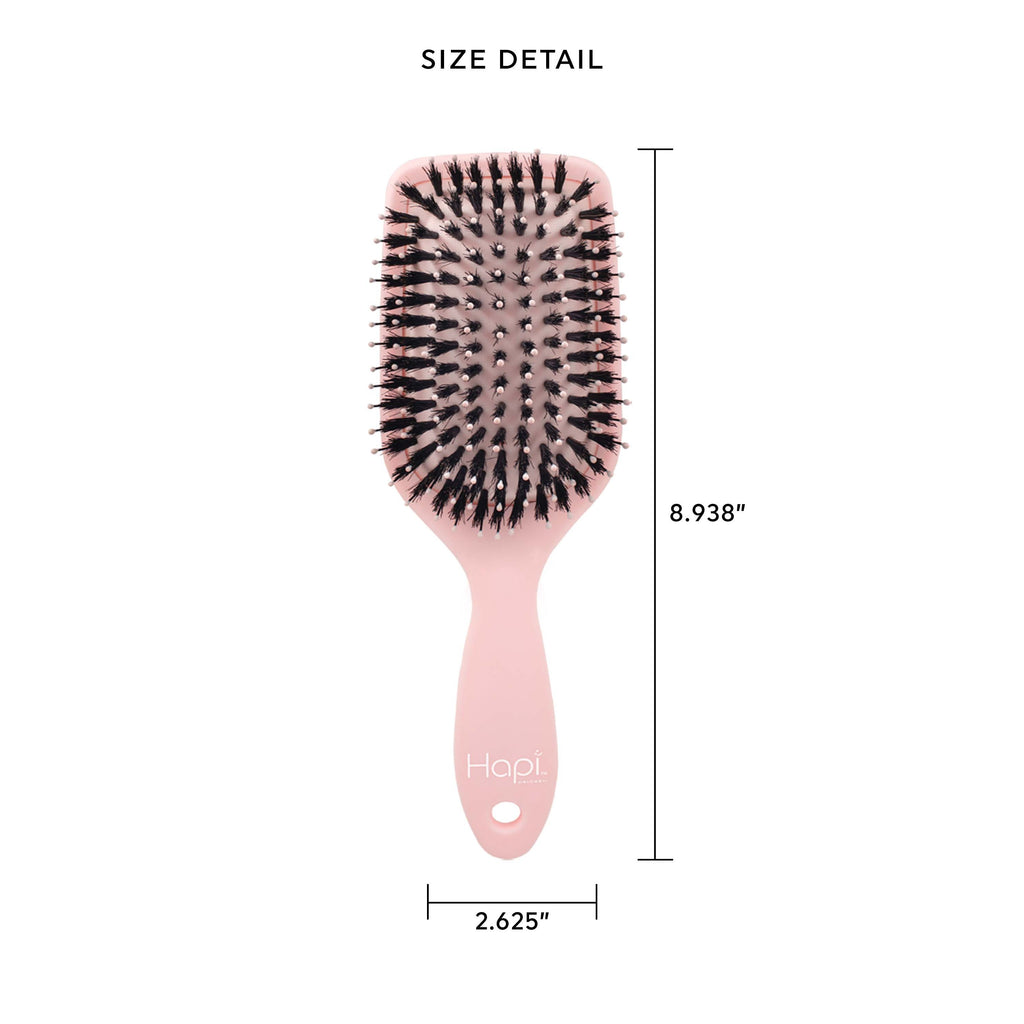 Cricket Hapi Anti-Static Joy & Shine Nylon & Boar Paddle Brush - Large