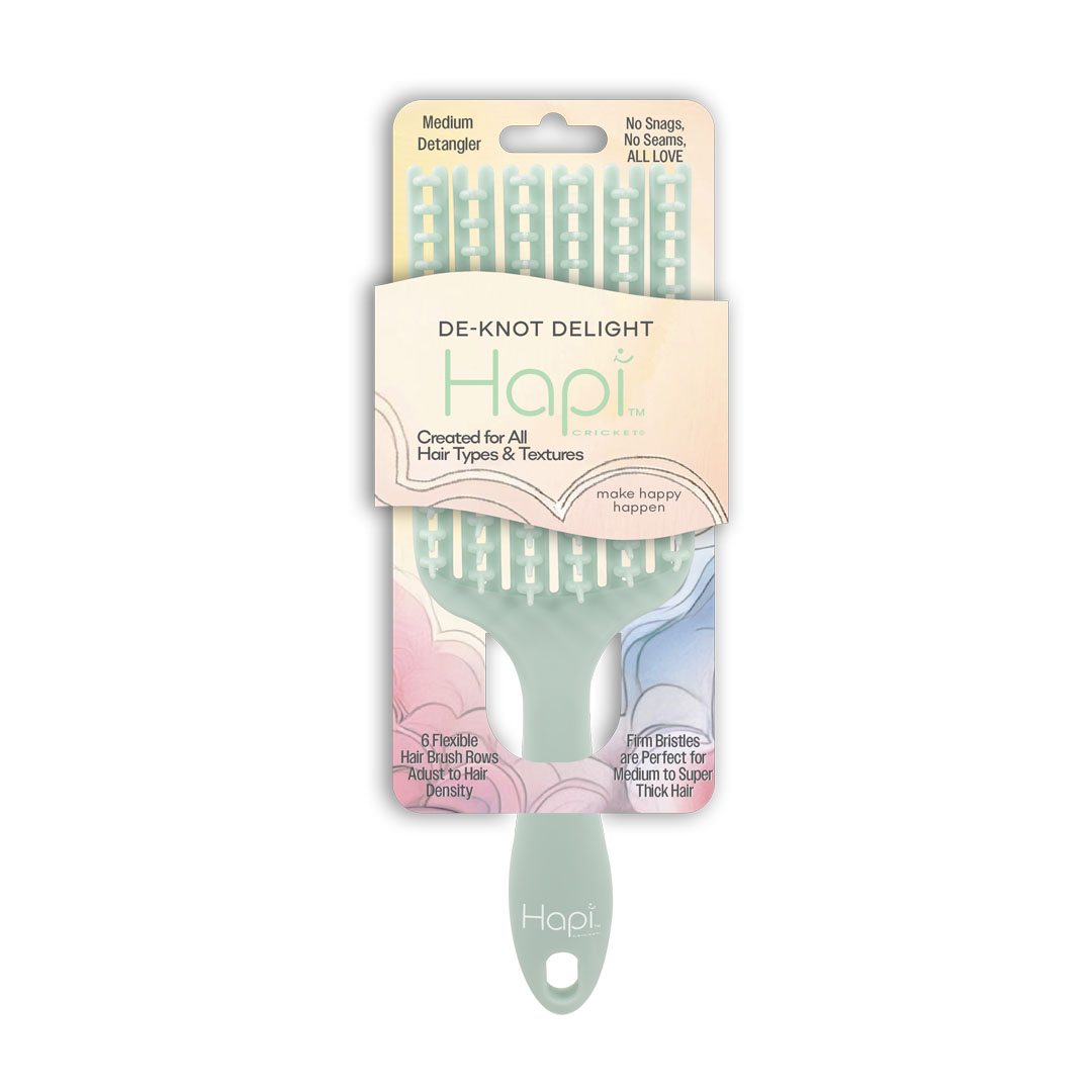 Cricket Hapi De-Knot Delight Flexible Detangler Brush - Medium