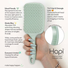 Cricket Hapi De-Knot Delight Detangler Brush - Large