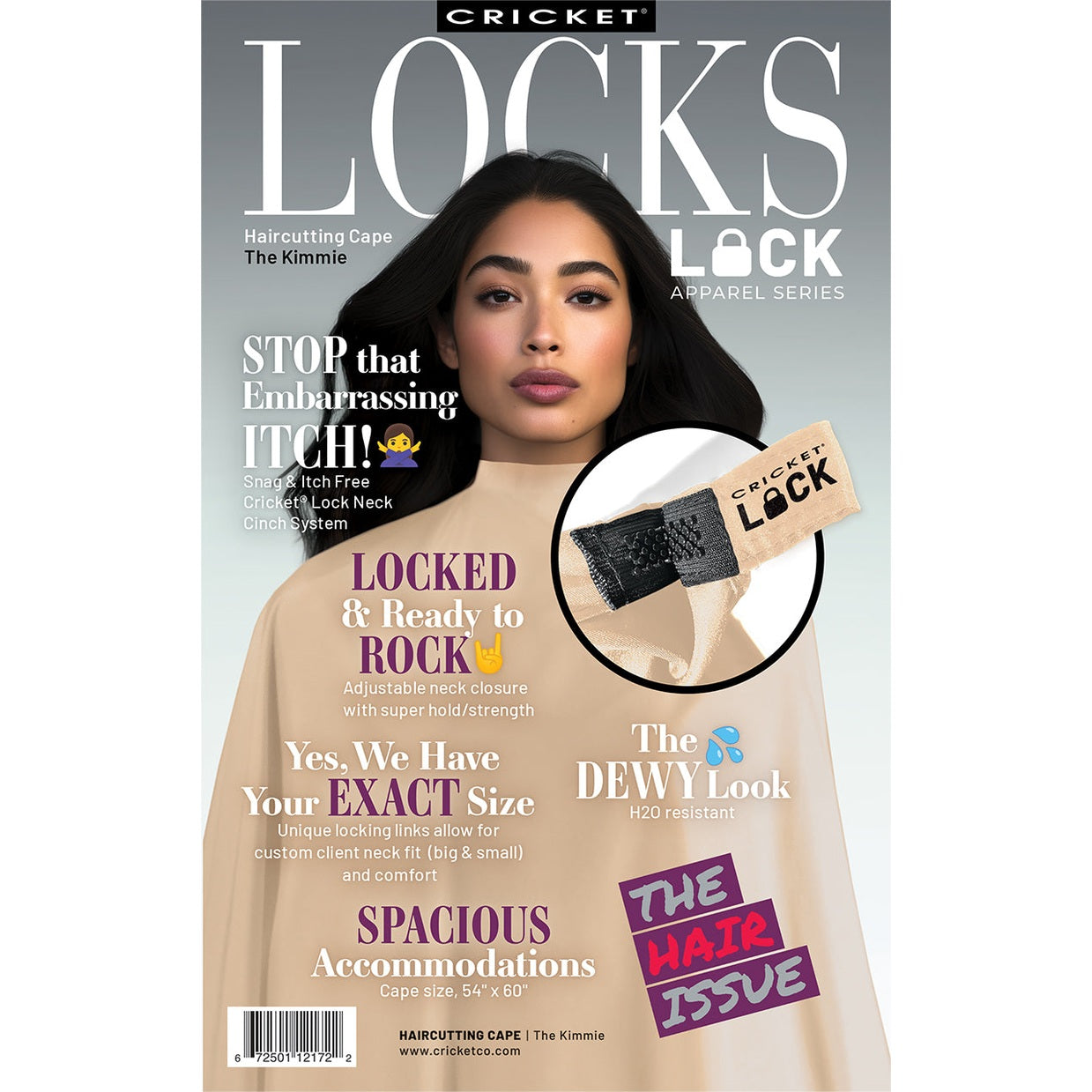 Cricket Lock Haircutting Cape - The Kimmie Main image
