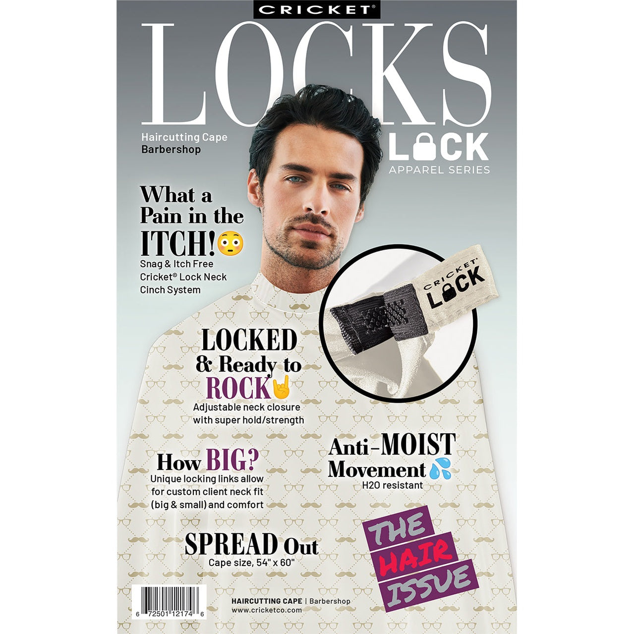 Cricket Lock Haircutting Cape - Barbershop Main image
