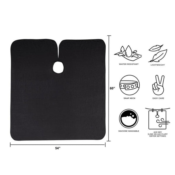 Cricket Uni Cloth Haircutting Cape - Black