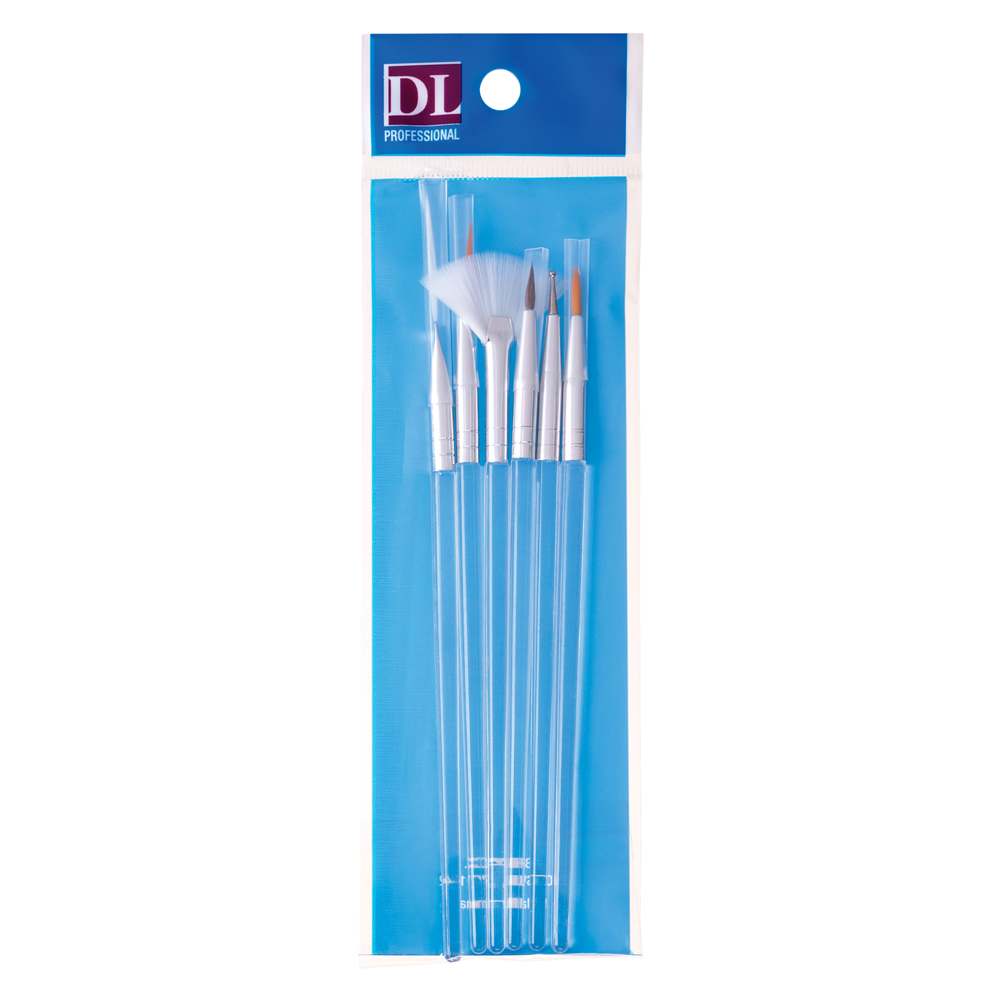 DL Pro 6pc Nail Art Brush Set (DL-C98) Secondary image