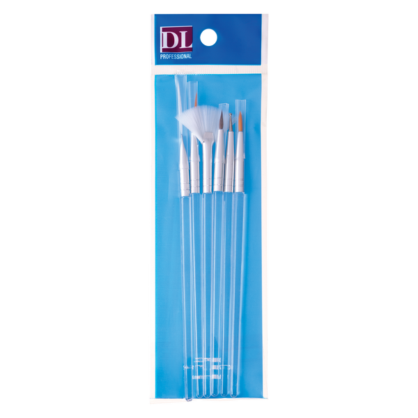 DL Pro 6pc Nail Art Brush Set (DL-C98)