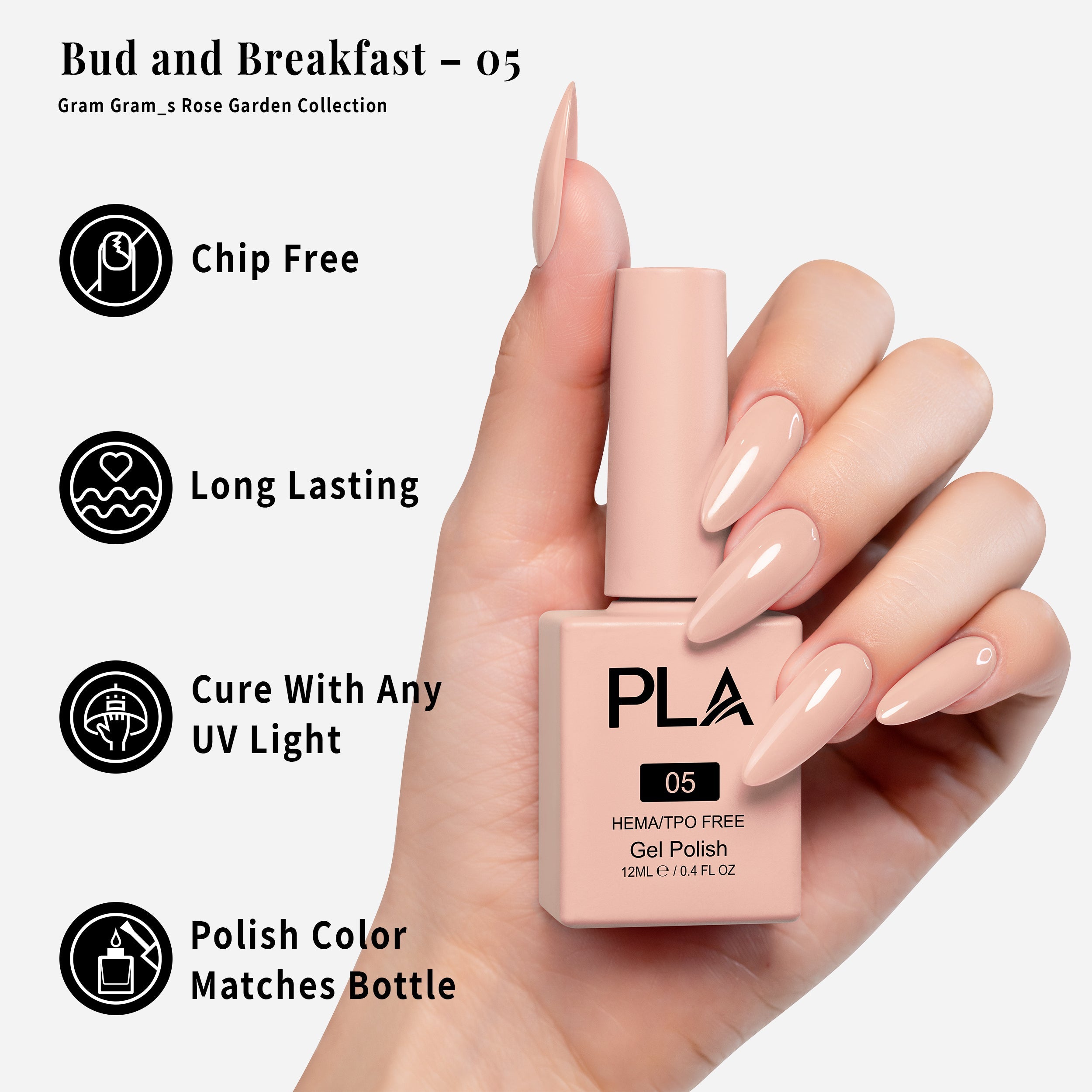 PLA Gel Polish 12ml - Bud and Breakfast 05