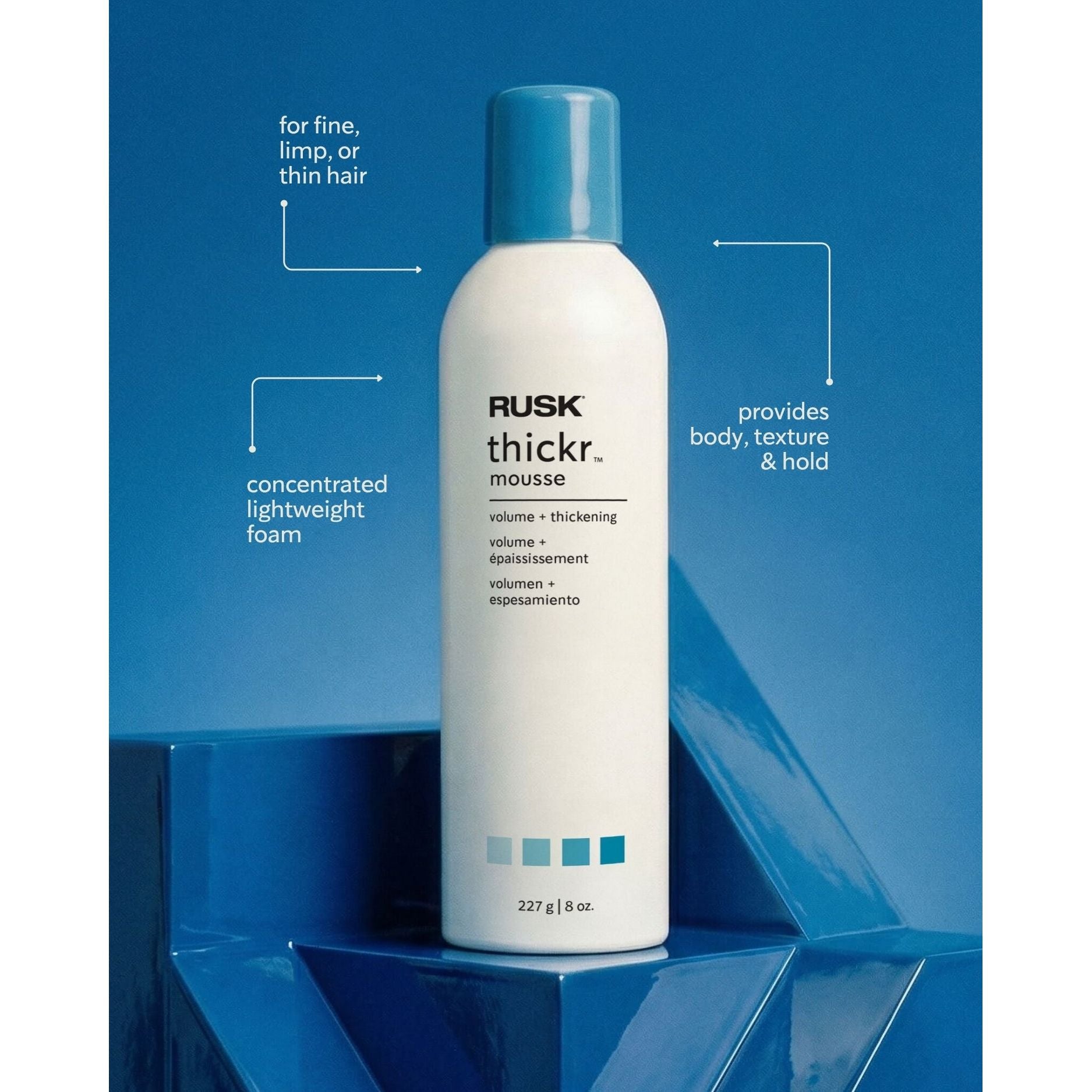 Rusk Thickr Thickening Mousse 8oz Secondary image