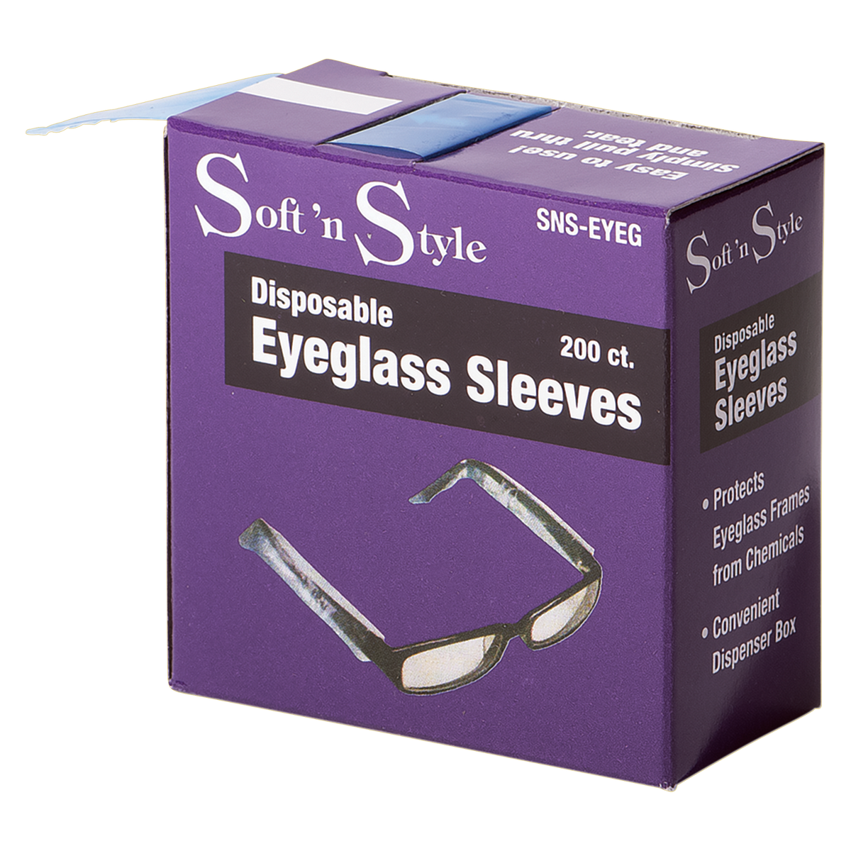 Soft N Style Disposable Eyeglass Sleeves (SNS-EYEG) - 200pk