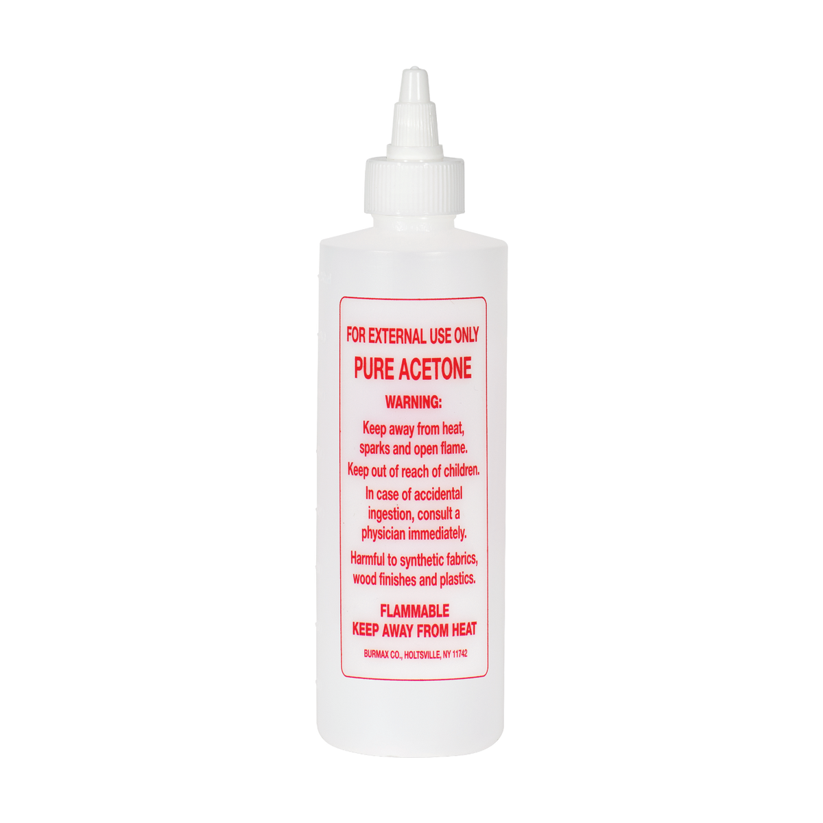 Soft N Style Empty Acetone Bottle 4oz (B131)