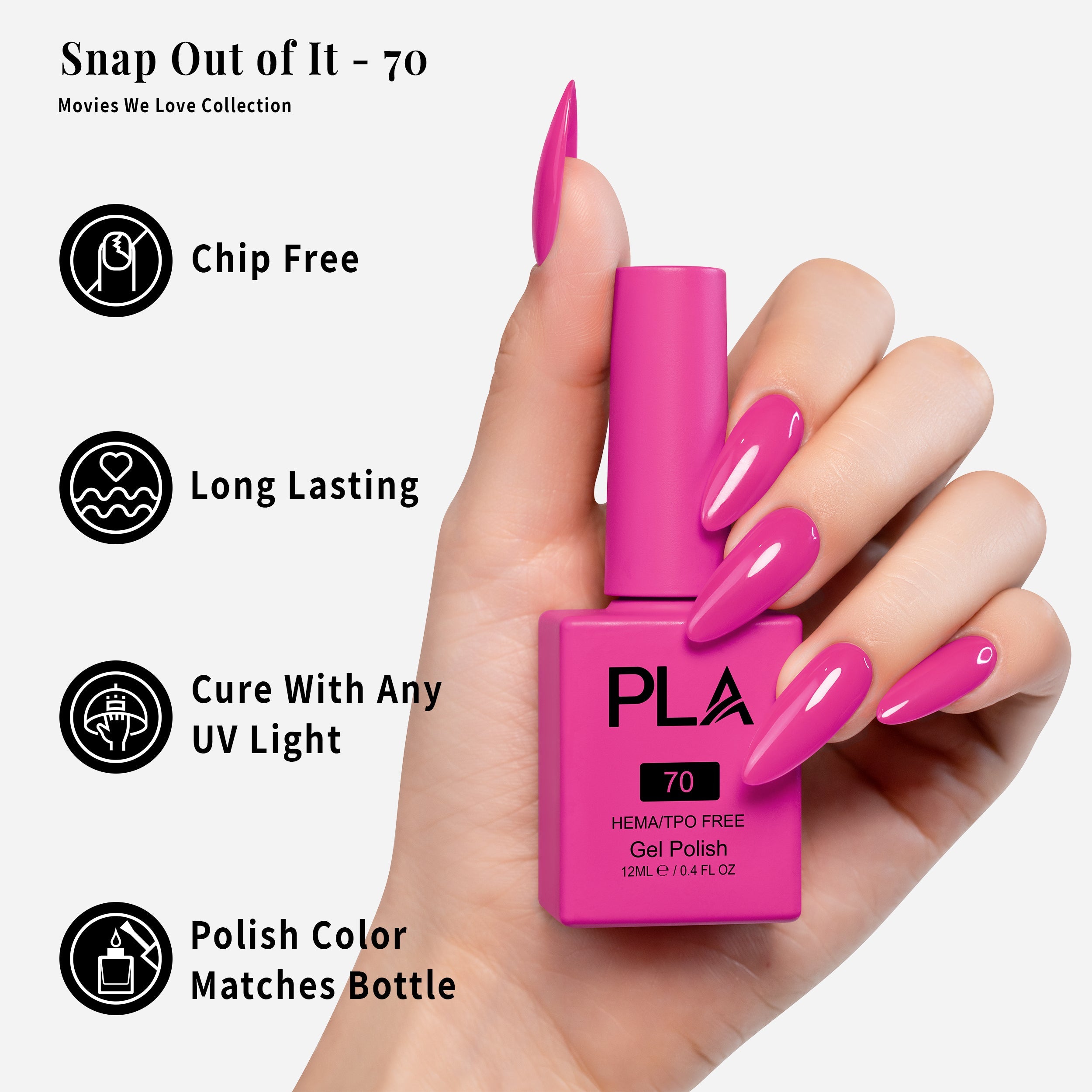 PLA Gel Polish 12ml - Snap Out of It 70