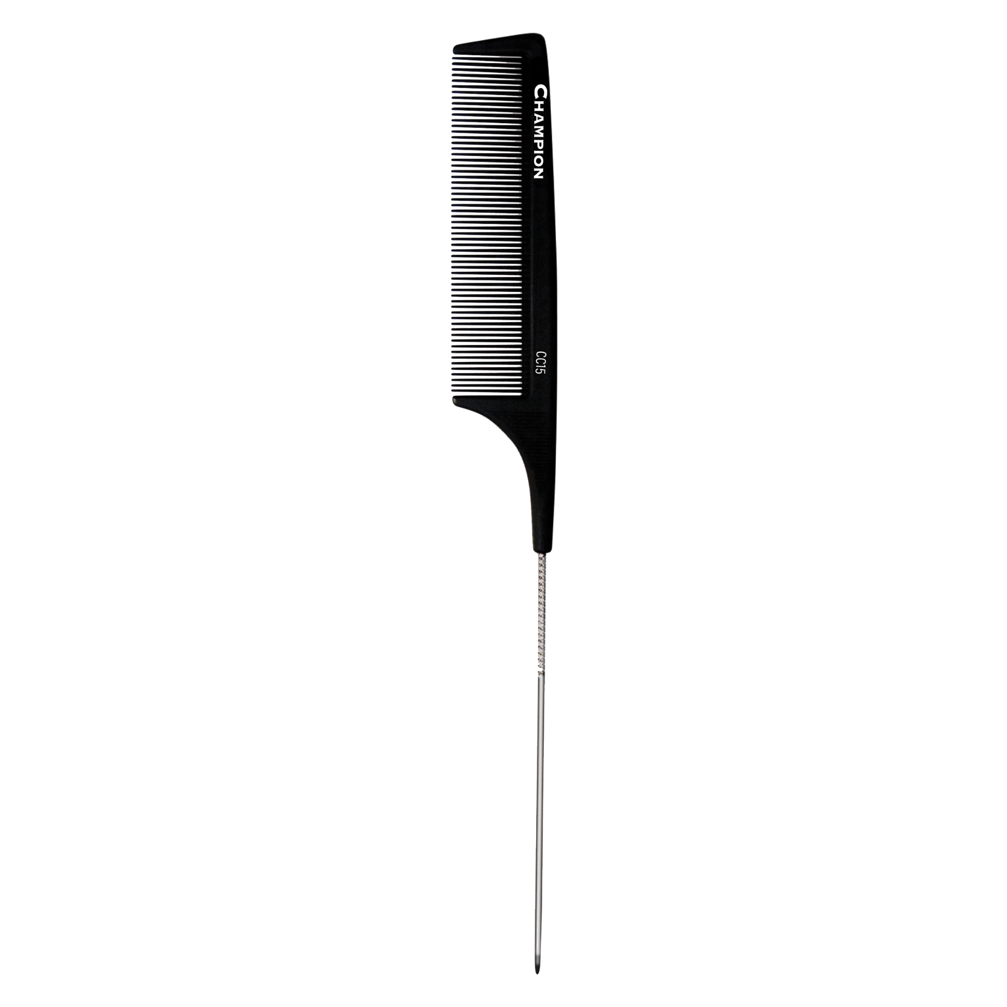Champion 9 1/4" Carbon Pin Tail Comb - Fine
