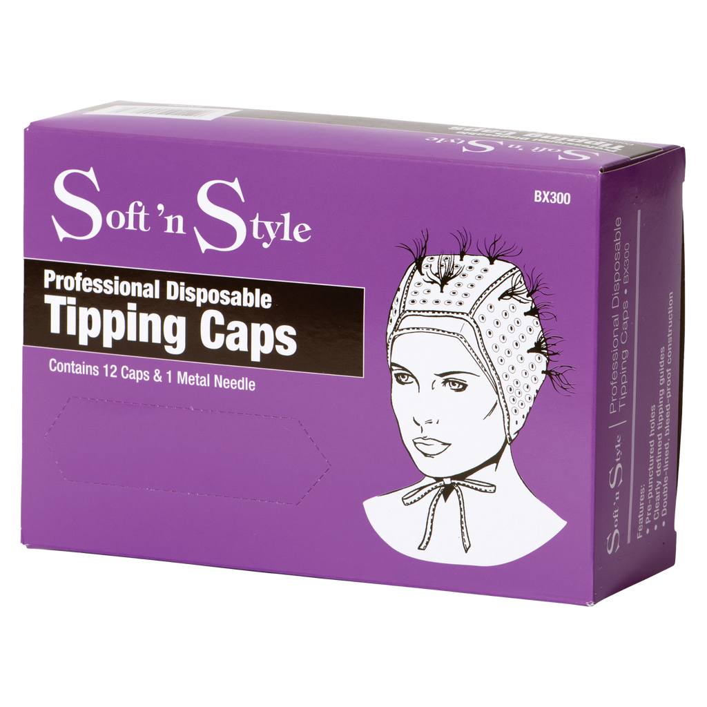 Soft N Style Hair Professional Disposable Tipping Caps (12pk) BX300