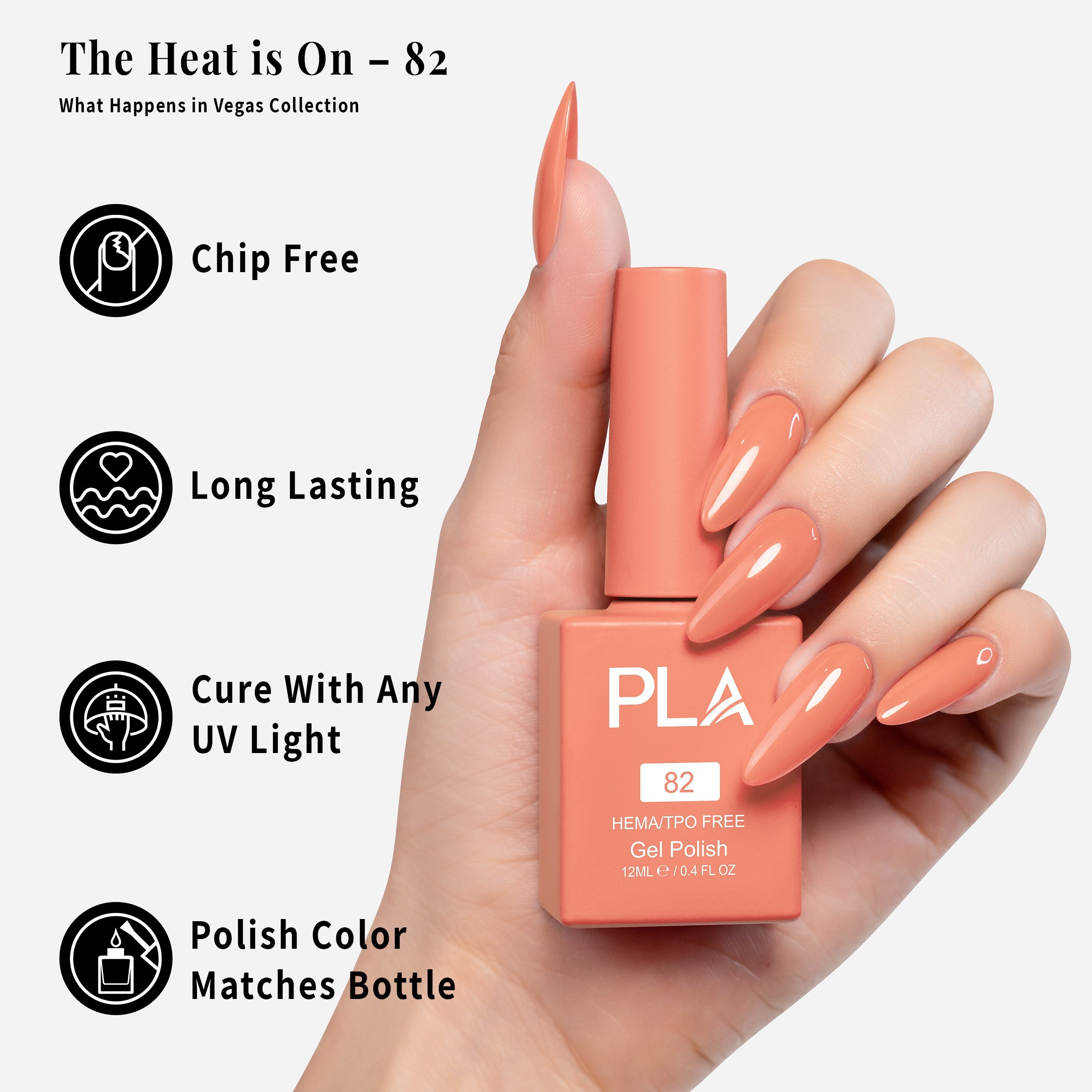 PLA Gel Polish 12ml - The Heat is On 82