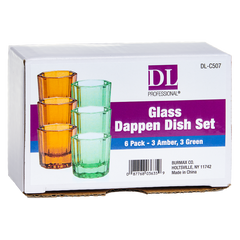 DL Pro Glass Dappen Dish 6pk (DL-C507)
