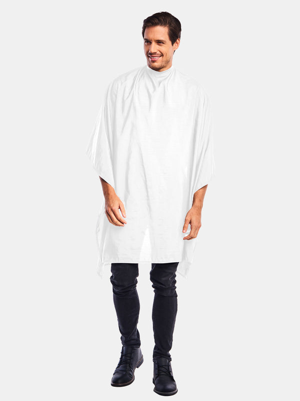 Betty Dain Super Size Styling Cape White -Snap (899S-WHT)