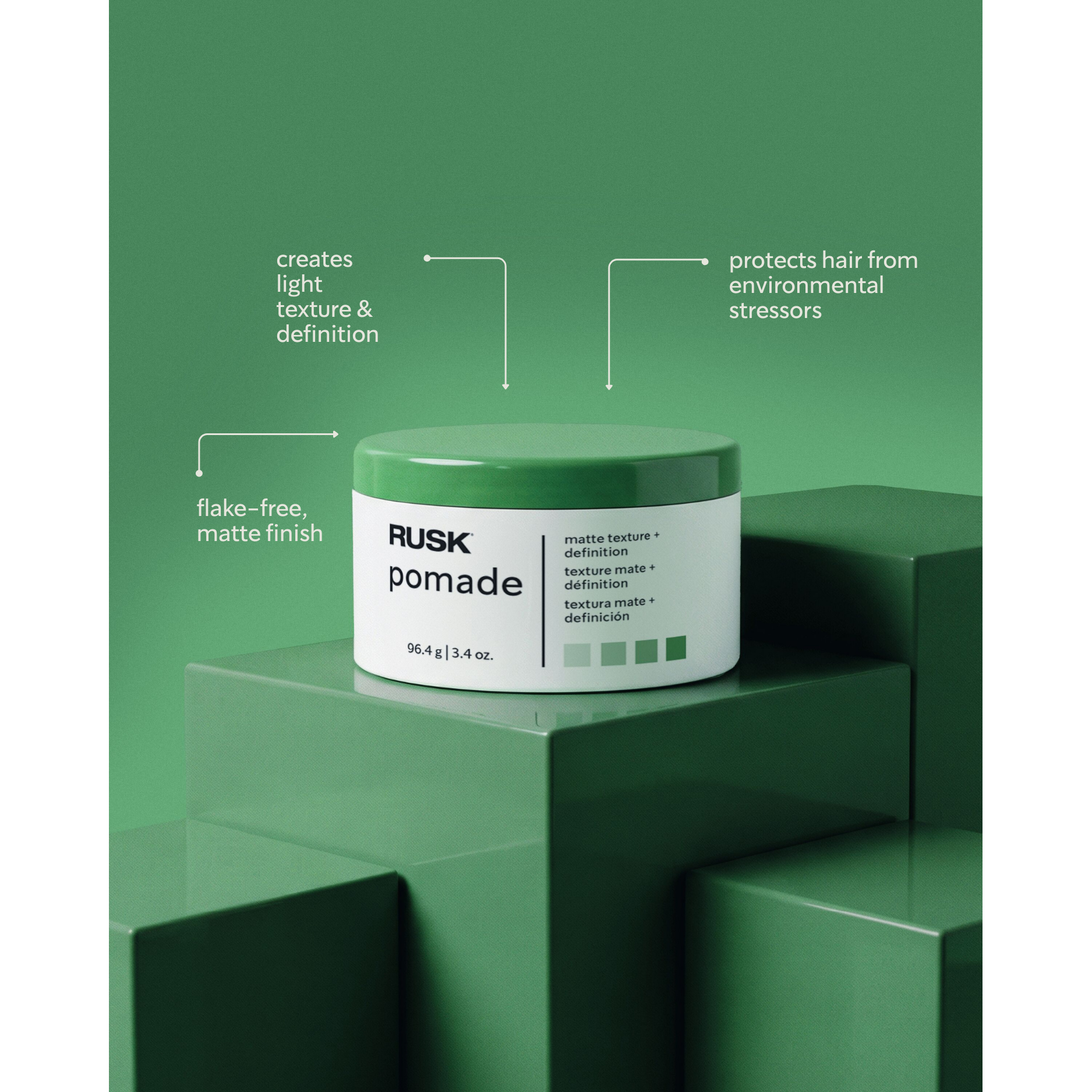 Rusk Matte Pomade 3.4oz Secondary image