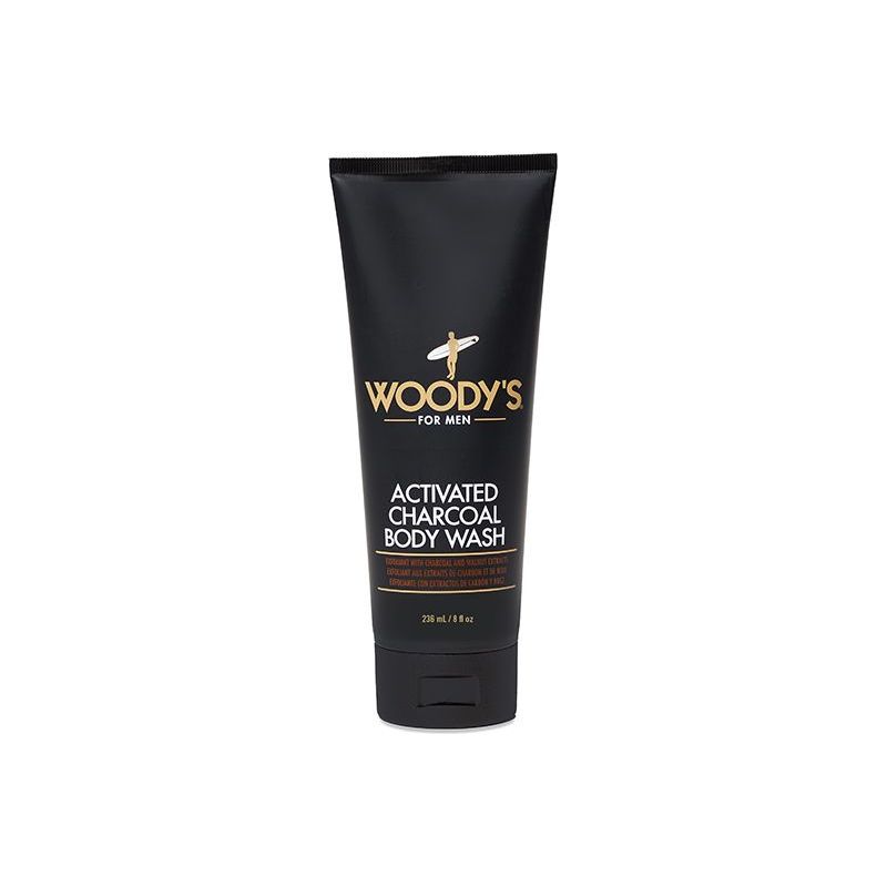 Woodys Activated Charcoal Body Wash (8oz) Main image