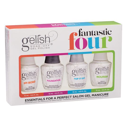Gelish Fantastic Four (Top+Base+pH Bond+Cuticle Oil) Main image