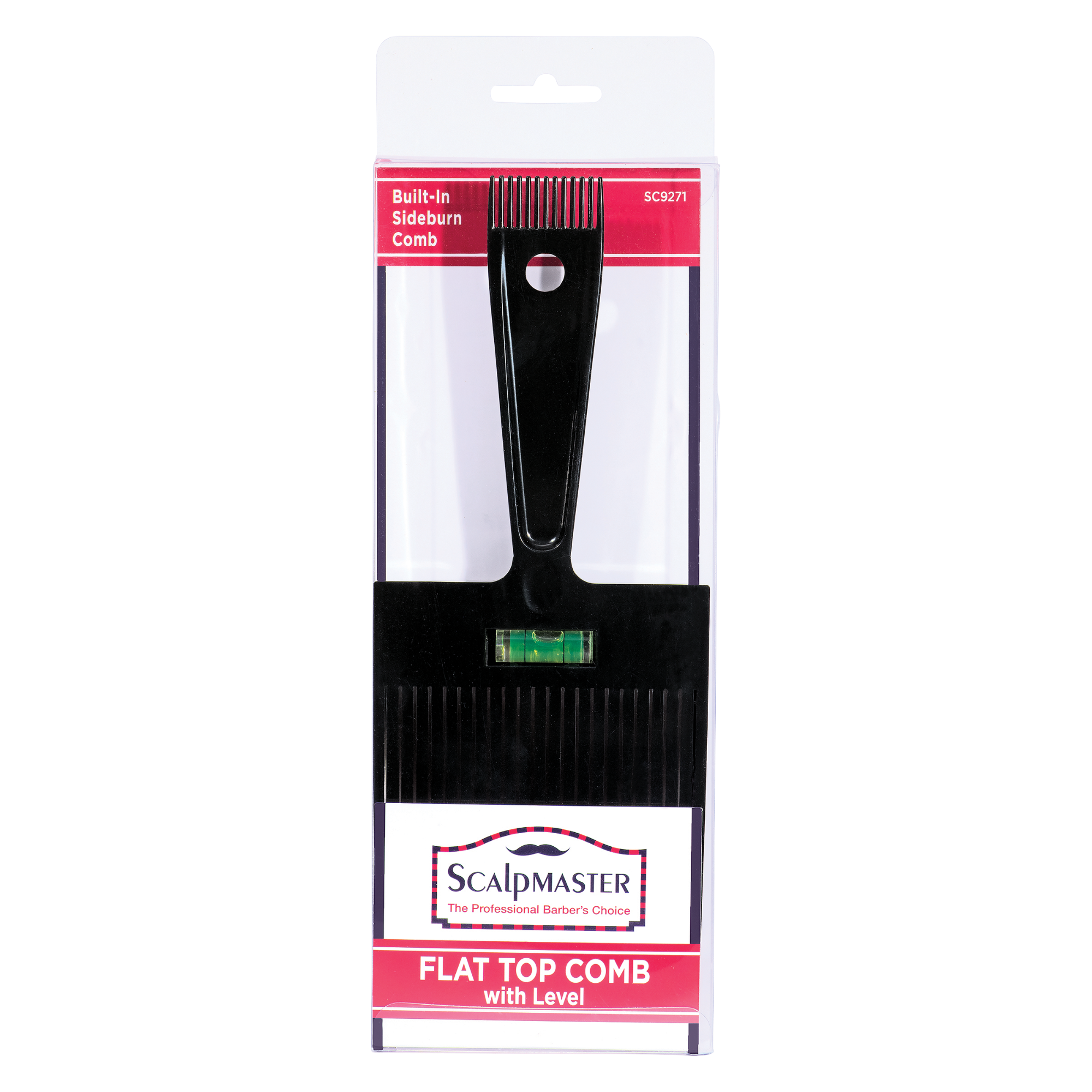 Scalpmaster Flat Top Comb With Level (SC9271)