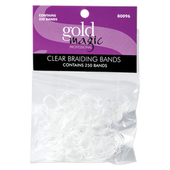 Gold Magic Clear Braiding Bands (250pk)