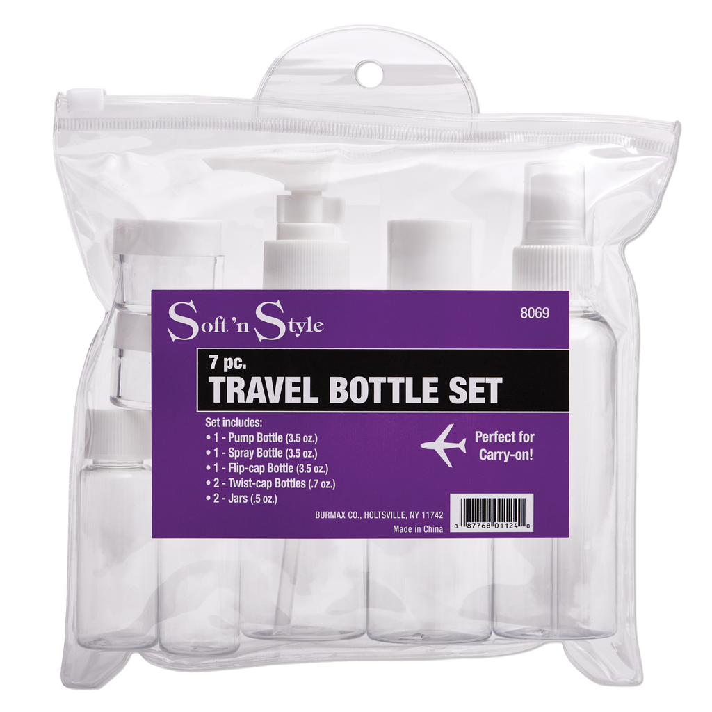 Soft N Style 7pc Travel Bottle Set (8069)