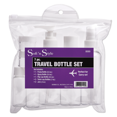 Soft N Style 7pc Travel Bottle Set (8069)
