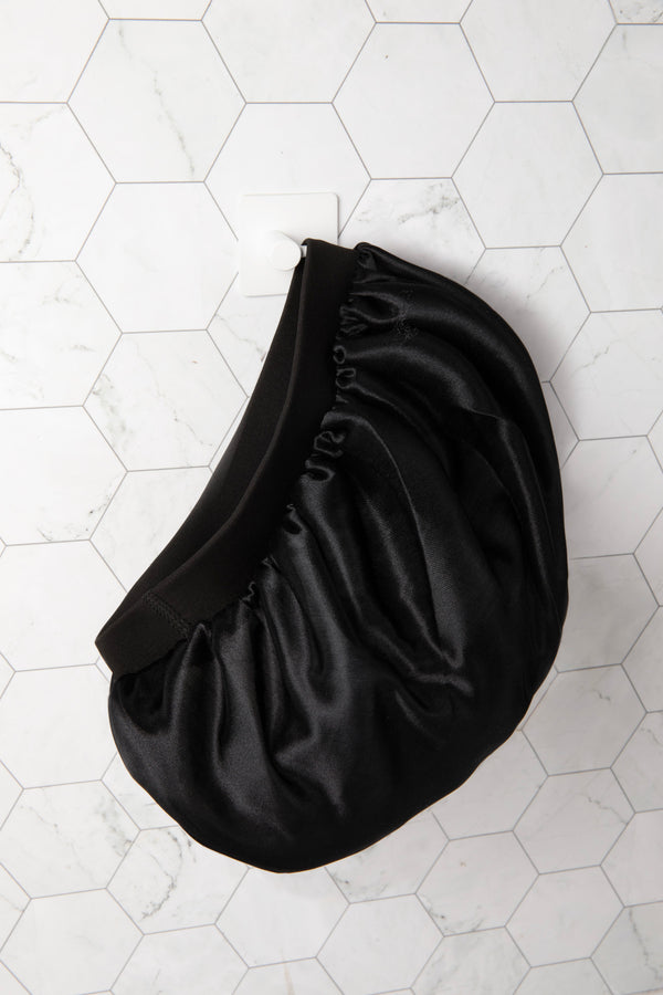 Diane Silky Satin Bonnet 2pk - Champagne & Black