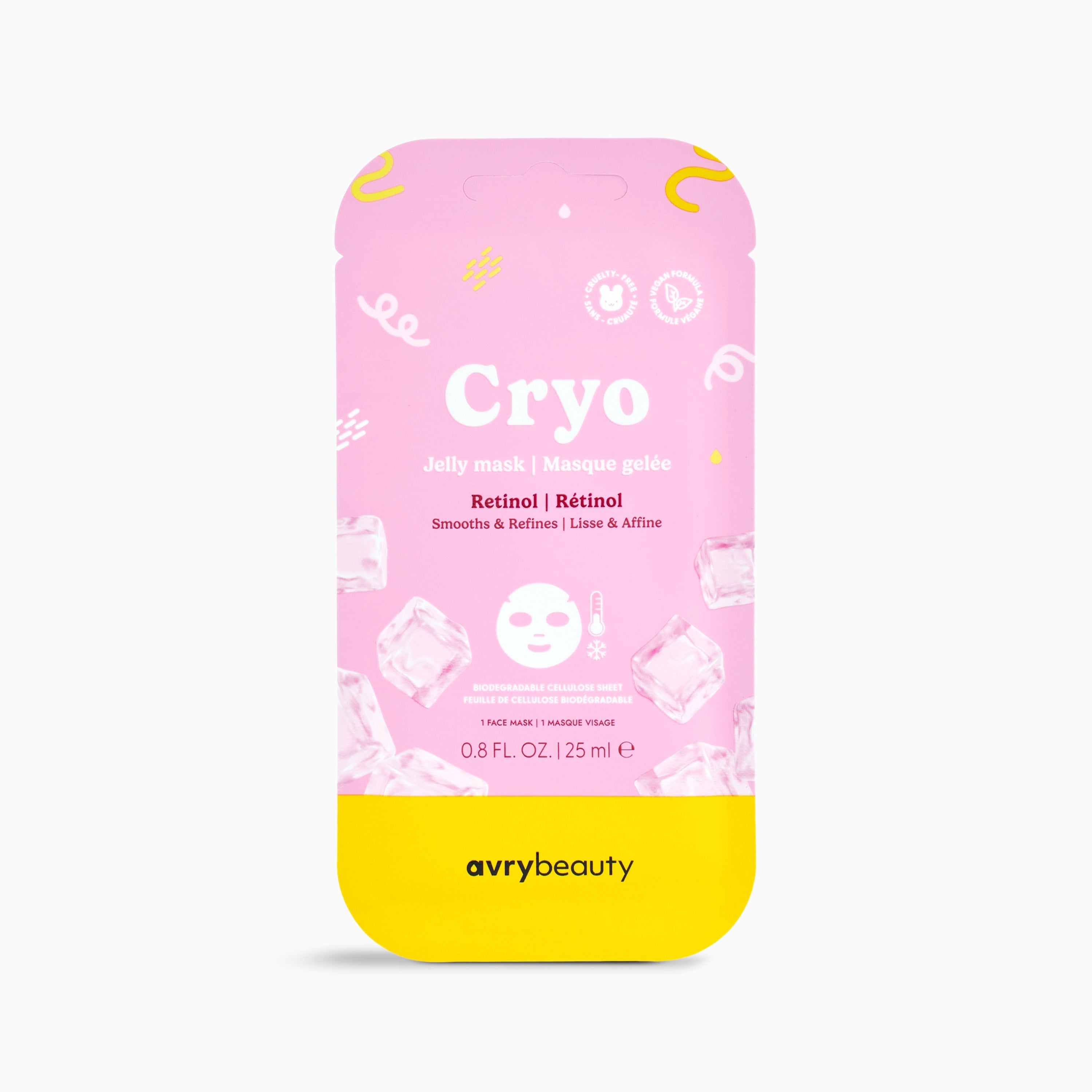 Avry Cryo Jelly Facial Mask - Retinol