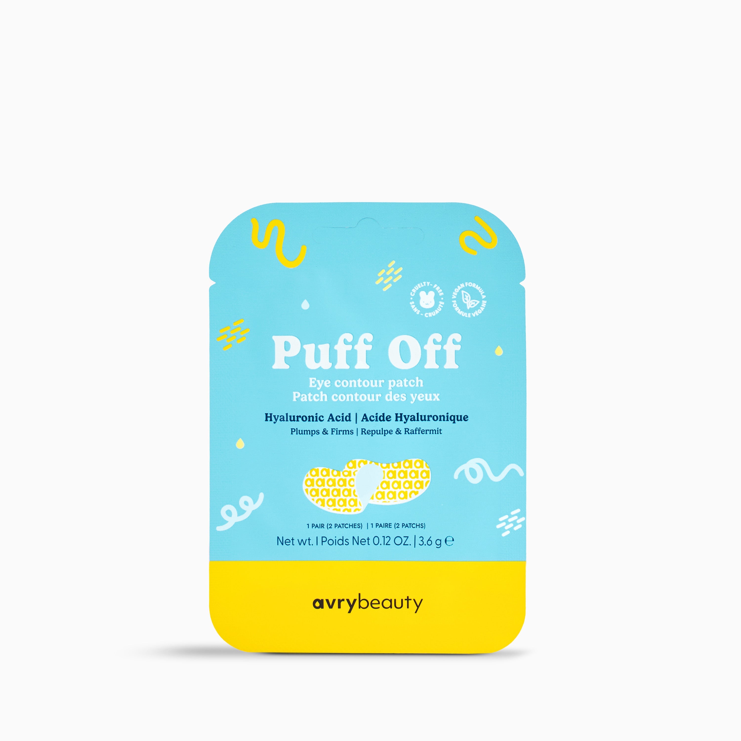 Avry Puff Off Eye Contour Patch - Hyaluronic Acid