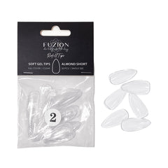 Fuzion Soft Gel Tips Refill 50pk - Almond #12
