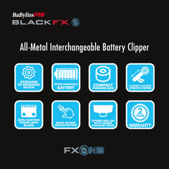 BabylissPro FXONE BlackFX Clipper (FX899MB)
