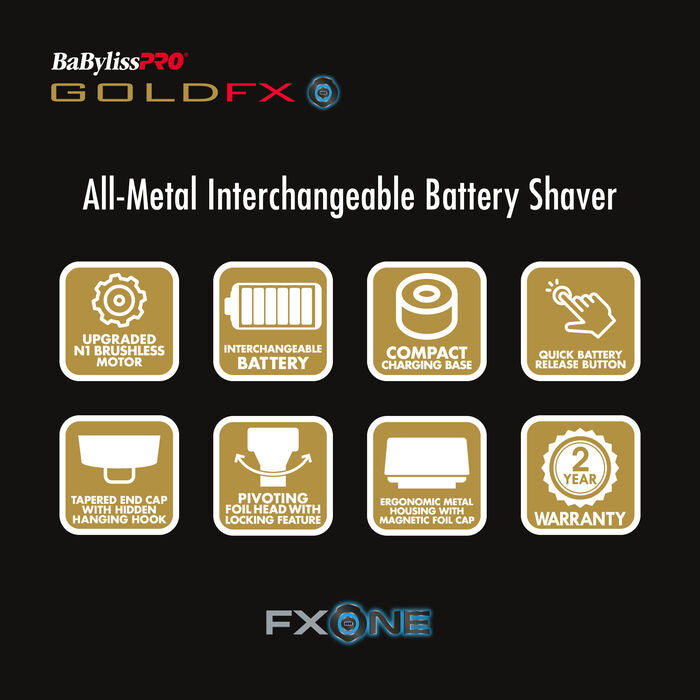 BabylissPro GoldFX All Metal Shaver