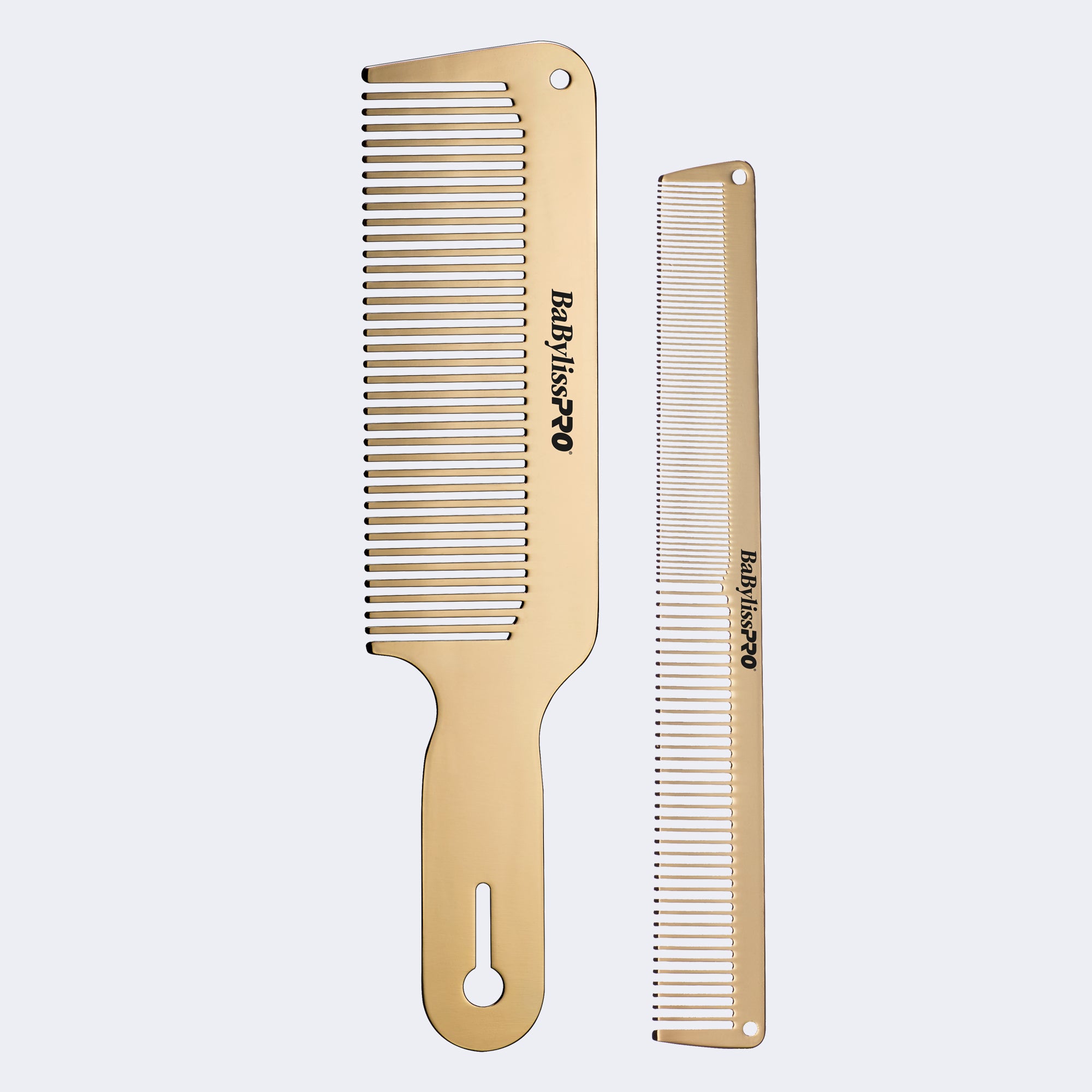 Babyliss Pro Barberology Metal Comb Set Gold Main image