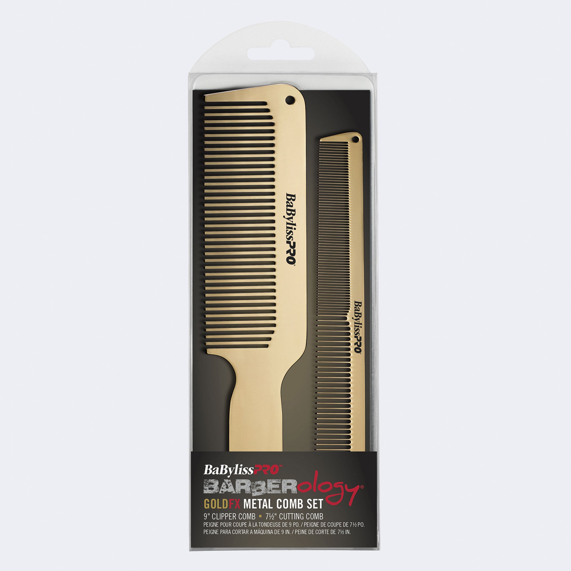 Babyliss Pro Barberology Metal Comb Set Gold Secondary image
