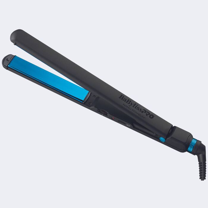 BabylissPro Nano Titanium 1" Ultra Thin Flat Iron - Black & Blue (BNTMB4072TUC) Secondary image