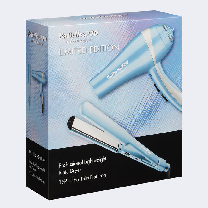 Babyliss Pro Nano Titanium Limited Edition Dryer & 1.5" Ultra Thin Flat Iron Duo Secondary image