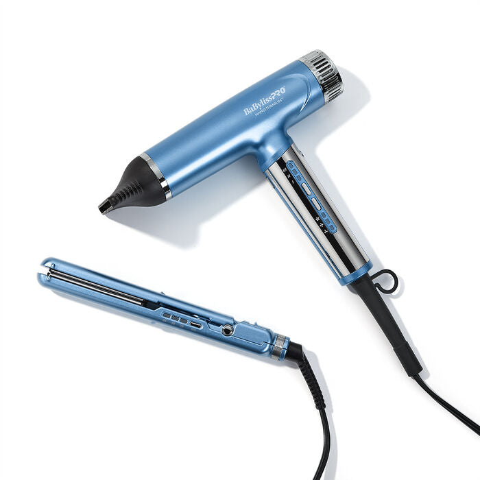 Babyliss Pro Limited Edition Styling Set Nano Light Ionic Dryer & 1" Ultra Thin Flat Iron (BNTPP79) Main image