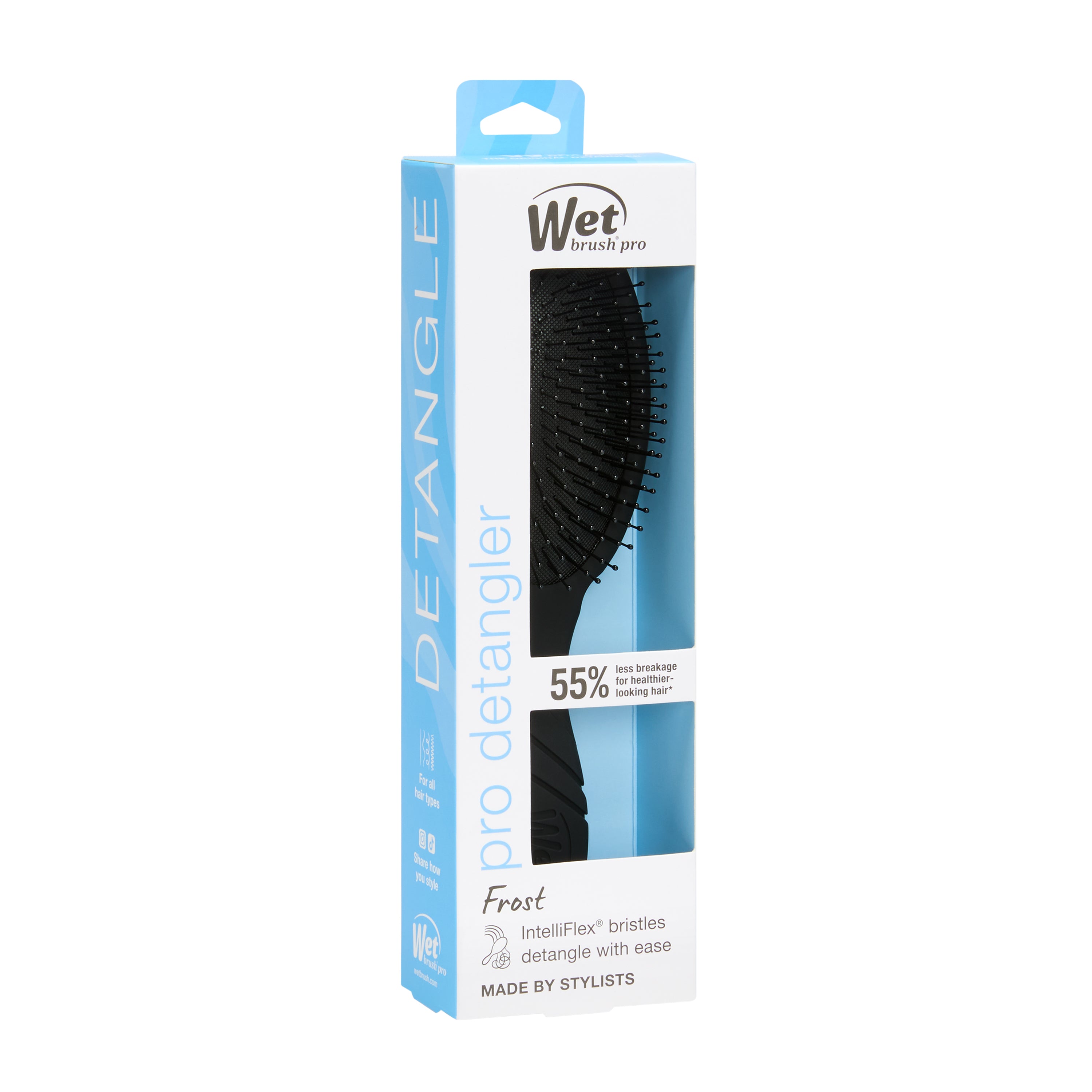 Wet Brush Pro Detangler - Frost Black