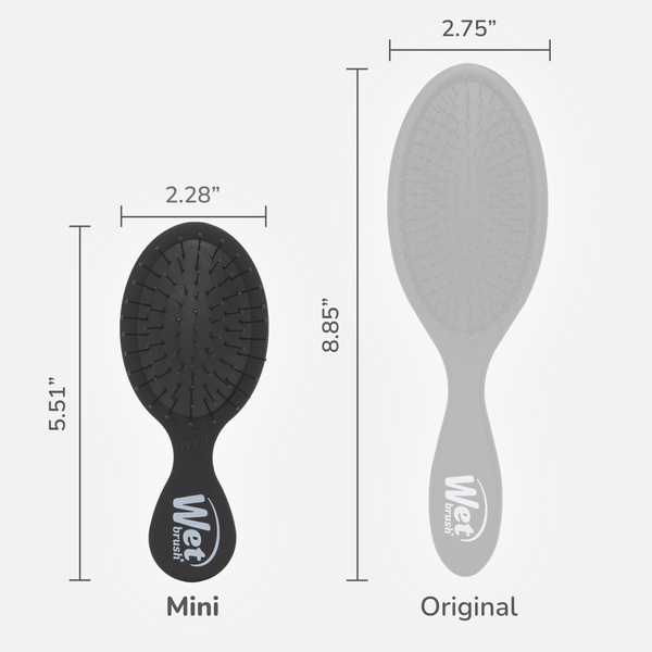 Wet Brush Mini Detangler - Frost Black