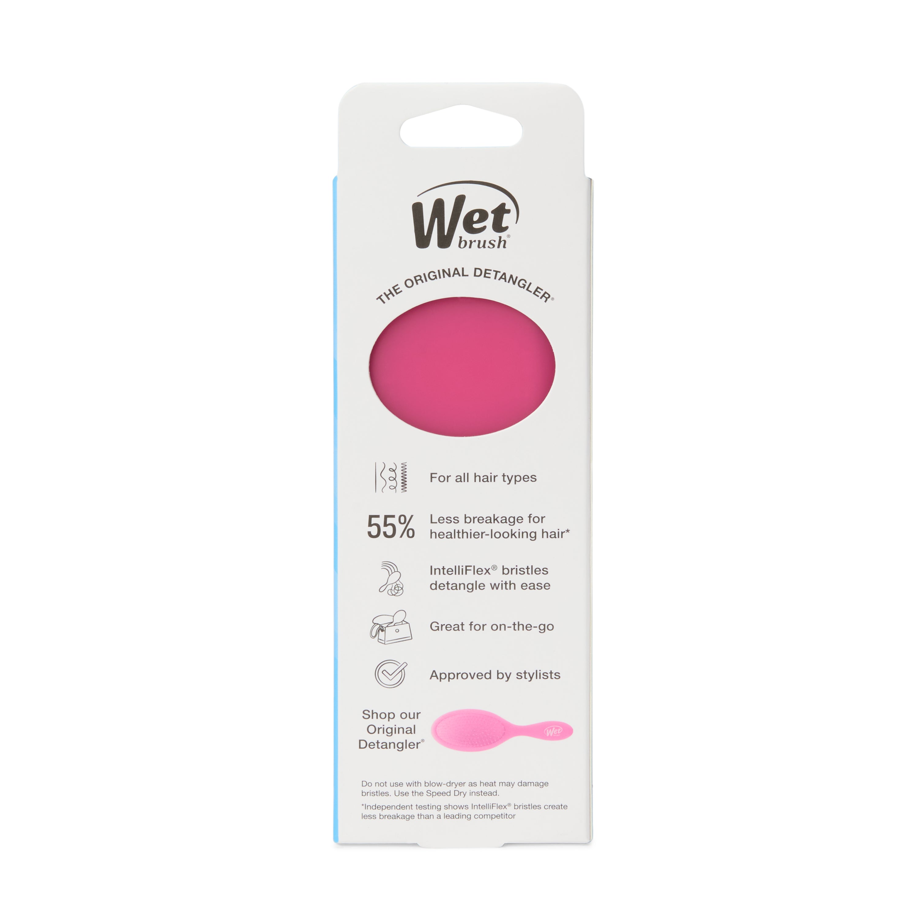 Wet Brush Mini Detangler - Frost Pink