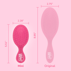 Wet Brush Mini Detangler - Frost Pink