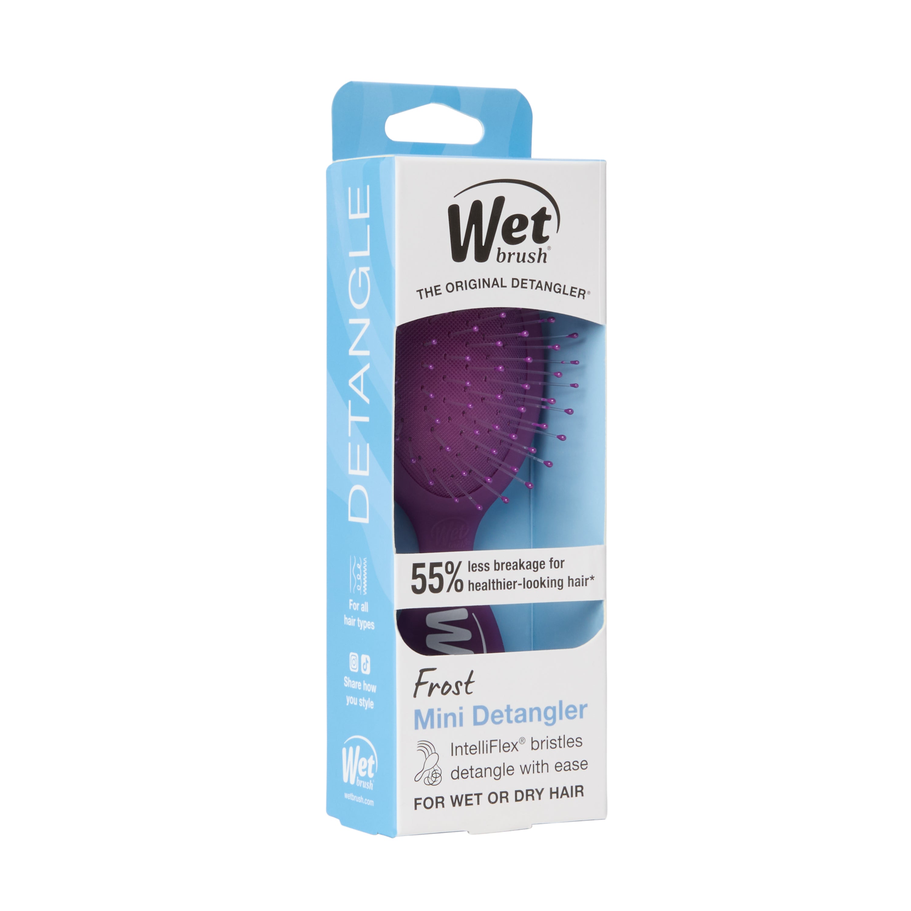 Wet Brush Mini Detangler - Frost Purple